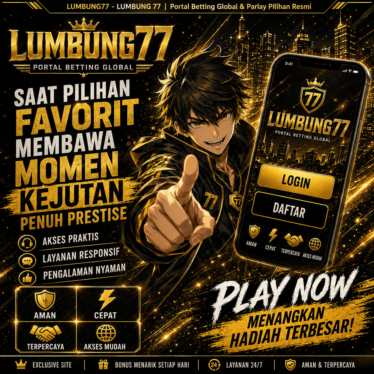 LUMBUNG77 - LUMBUNG 77 | Portal Betting Global & Parlay Pilihan Resmi